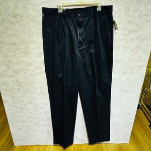 Dockers Classic Fit No Wrinkles Black Dress Pants Pleated Front Men's Trousers